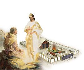 Jesus and Moses at the Transfiguration Discuss the Fulfillment of the Tabernacles Prophesy