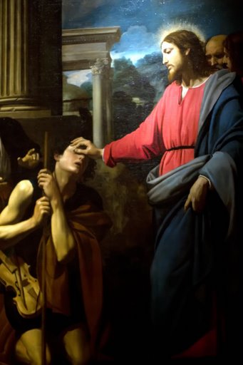 Jesus "The light of the World," Heals a Blind Man