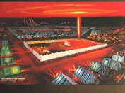 The Light at Night from the Holy Place of the Tabernacle